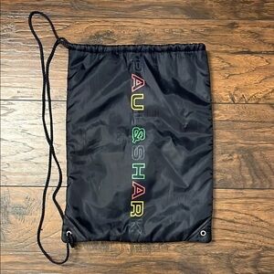 Paul & Shark Black Drawstring Bag